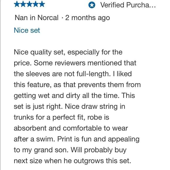 NEW! NWT SAINT EVE Boys Youth Dinosaur Beach CoverUp Robe & Swimsuit 2 Piece Set - Picture 10 of 13